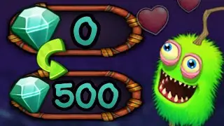 I made 500 Diamonds in 20 MINUTES! - My Singing Monsters Offer Wall Test