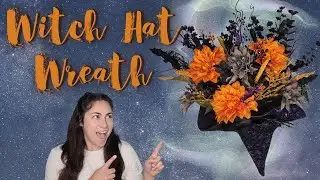 Witch Hat Wreath | How To Make A Wreath From A Witch Hat | Witch Hat D&eacute;cor