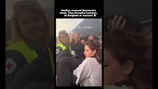 Tina Knowles-Lawson, Beyonc&eacute;&rsquo;s Mom, had to be helped out of the crushing crowd in Belgium ￼😨
