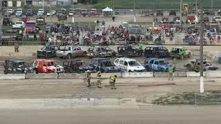 Demolition Derby Allen County Fairgrounds 2025 Full Show Highlights 