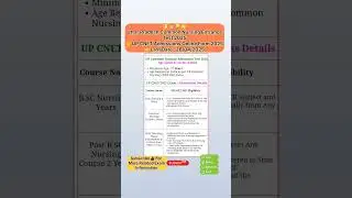 Uttar Pradesh Common Nursing Entrance Test 2025 || UP CNET Admissions Online Form 2025