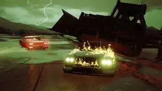 twin Christine's vs bulldozer