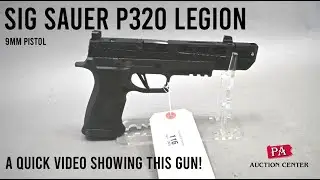 116 Sig Sauer P320 Legion 9mm Pistol Compensated - A Quick Video in our Photo Booth