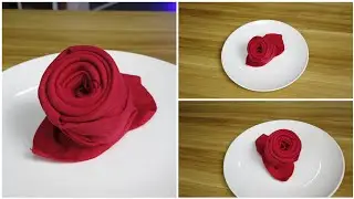 ROSE DESIGN NAPKIN FOLDING