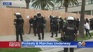 Protesters Arrested For Unlawful Assembly, Curfew Violations In Hollywood