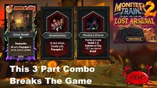 Breaking The Game In Half With This Perpetual Stealth Engine (Monster Train 2 Cov10 Gameplay)