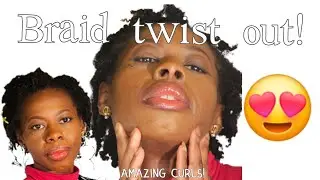 Quick Take Down of My Braid Twist out | Oba Aje-Iya 