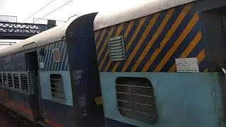 Varuna Express 14227 passing Doon Express 13010 near Lucknow