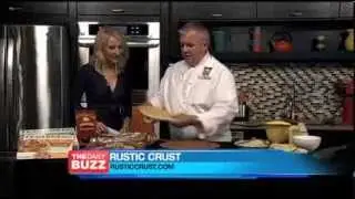 Rustic Crust CEO Brad Sterl on The Daily Buzz -  Reuben Pizza