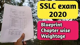 SSLC exam 2020 : Blueprint & Chapter wise weightage | EDUcare Karnataka