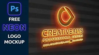 How to Create 3D Neon Logo Mockup in Photoshop