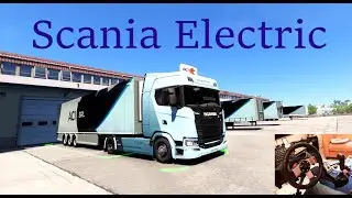 Euro Truck Simulator. Scania Electric Truck first drive. Two jobs.