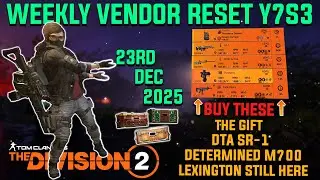 The Division 2 | *WINTER EVENT* 2nd WEEKLY VENDOR RESET Y7S3 | December 23rd 2025