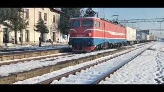 MC 461-027 ON CONTAINERS AS TRAIN NUMBER 40832 PASSING STATION Aleksinac | 15.01.2022.
