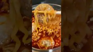 Buldak +Dumplings🔥#asmr #shorts #ramen #buldak #noodles #koreanfood #ramenrecipe #ramenasmr #food