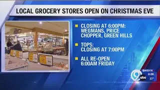 Grocery stores, Destiny USA hours for Christmas Eve and Christmas