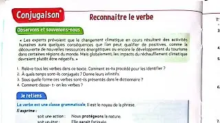 Conjugaison/reconnaitre le verbe page 14_15 TR&Eacute;SOR DES MOTS CM2 