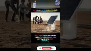 #SolarWater#SolarPoweredWater#AtmosphericWaterGenerator #AWG#OffGridWater#DesertWaterHarvesting
