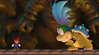 New Super Mario Bros. Wii - Final Boss Evil Mega Larry & Ending