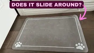 Pet Feeding Mat-Absorbent Quick Dry Dog Mat for Food and Water Bowl-No Stains Easy Clean Review
