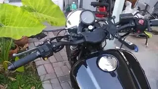 1982 honda cb 750 sc  nighthawk drag bar installation