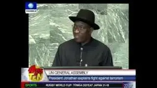 U.N.General Assembly:Pres. Jonathan explains fight against terrorism.flv