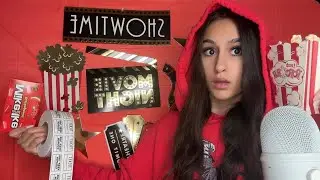 ASMR| You go to the BEST movie theater *selling u tickets and snacks*🍿