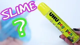 TESTING SLIME WITH UHU GLUE! Can You Make Slime With UHU GLUE PEN?