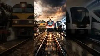 Train Ka Safar 😱 Steam Engine Se Future Maglev Tak#trainjourney