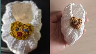 Crochet  baby boot live tutorial #handmade #crosia #live