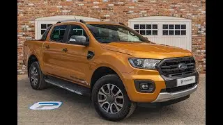 2021/71 FORD RANGER 2.0 WILDTRAK ECOBLUE IN CYBER ORANGE WITH BLACK LEATHER
