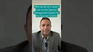 Who can act as the Level 1 user on the Sponsor Management System for the Sponsor Licence?