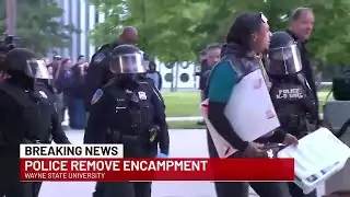 Police break up encampment on Wayne State University&rsquo;s campus