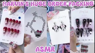HARVIN&rsquo;S HUGE ORDER PACKING 😻✨(ASMR)||SMALL BUSINESS 