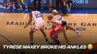 Immanuel Quickley Makes Tyrese Maxey Touch The Floor