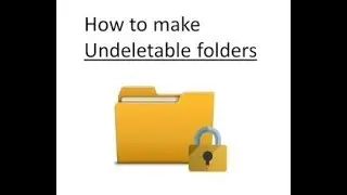 How to create undeletable folder