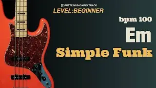 [베이스 제거] Em Simple Funk | Backing Track for Funk Jam