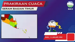 Prakiraan Cuaca Kabupaten Seram Bagian Timur Esok Hari, 14 Januari 2026