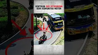 🔥VIRAL HENTIKAN BUS DEMI KOMUNITAS MEREKA⁉️ #shorts #viralvideo #trending #diaryotomotif