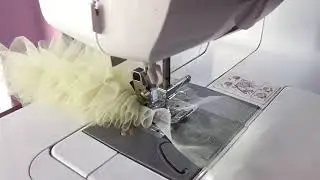 How to gather fabric without gathering foot || how to gather fabric with a brother sewing machine