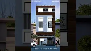 Modern Triplex House Design #3delevation #housedeign #homefrontdesign