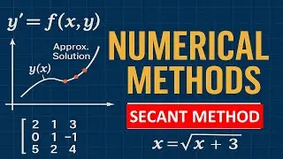 Numerical Methods: Secant Method Explained with Example | Root-Finding Technique in Analysis