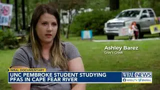 UNC Pembroke student studying PFAS in Cape Fear River