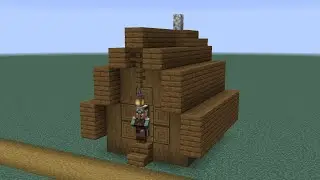 How to build a Mineacraft Village Armorer House 1 (1.14 snowy tundra)