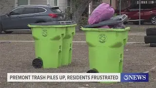 Premont neighbors fed up with trash delays, resident steps in