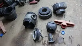 Válvula bola PVC. Despiece y funcionamiento.