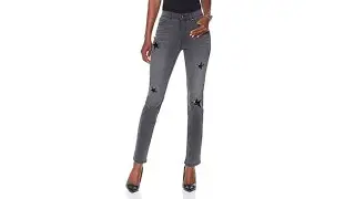 DG2 by Diane Gilman Star Patch and Stud Skinny Jean