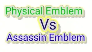 PHYSICAL EMBLEM VS ASSASSIN EMBLEM