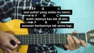 Tutorial Chord Gitar Mudah SESI POTRET - ENAU FT ARI LESMANA