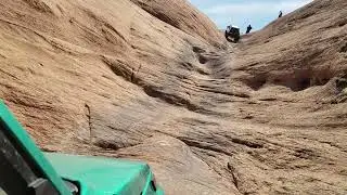 Taking my Geo Tracker up Staircase. Moab EJS22